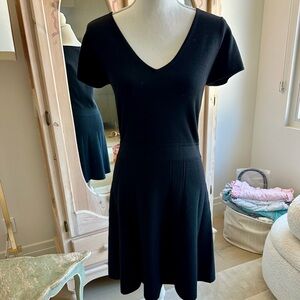 Theory Black Wool Dress